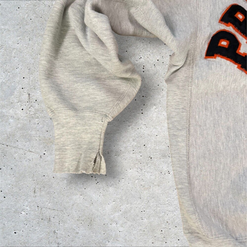Vintage 80's Champion Reverse Weave Princeton Crewneck Sweatshirt Gray Large USA - Picture 6 of 15